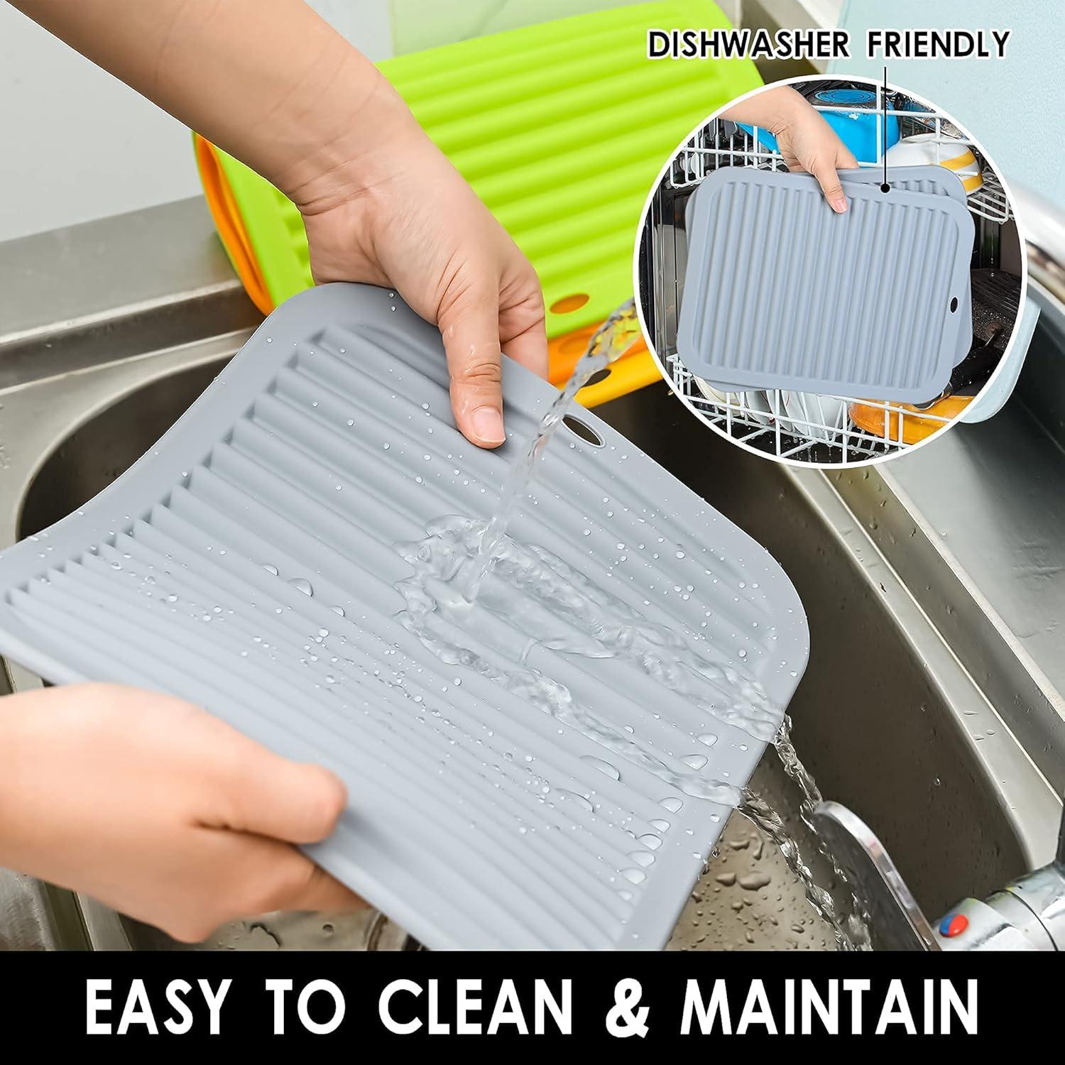 Trivetes de Silicona Smithcraft, Juego de 2, Gris Claro, 22.86x30.48cm