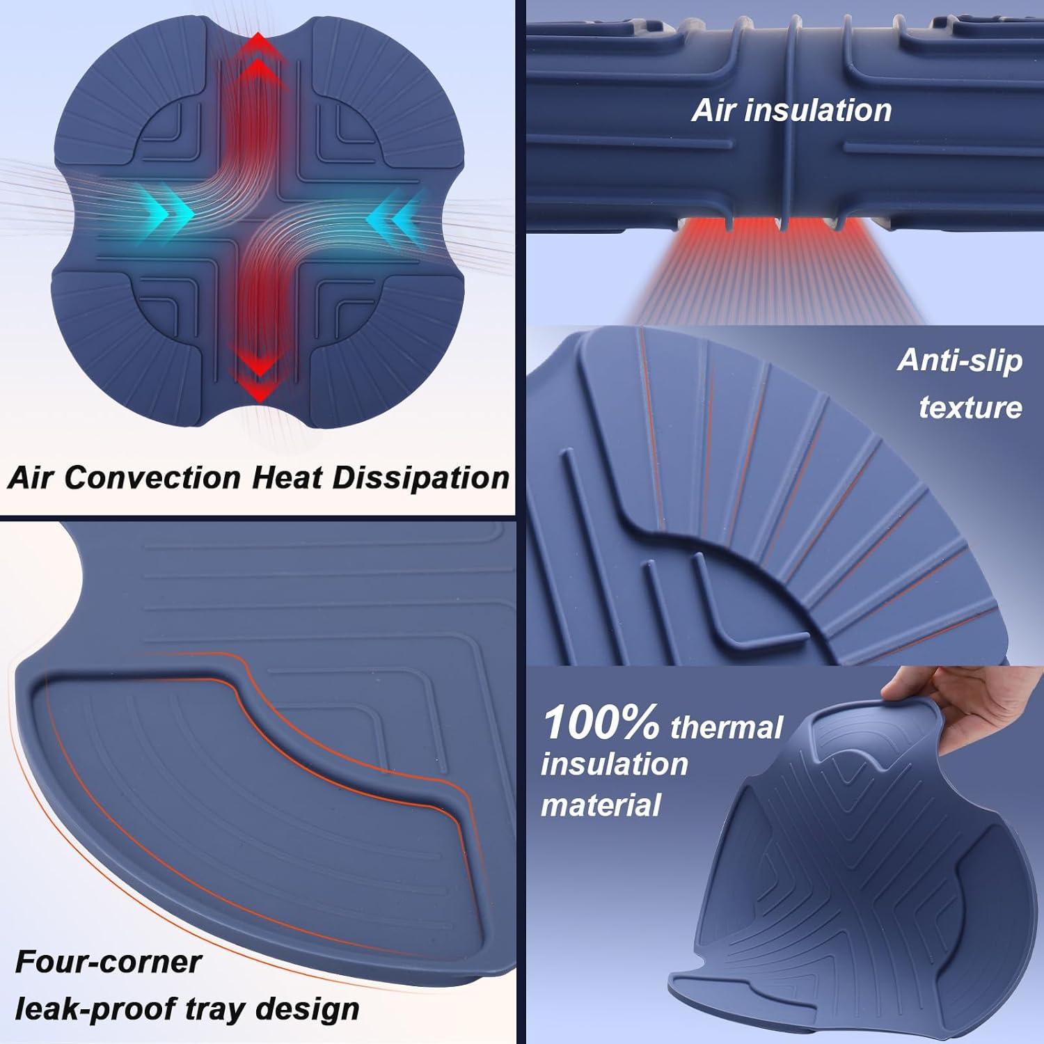 Trivet de Silicona Palksky para Freidora de Aire Ninja Crispi
