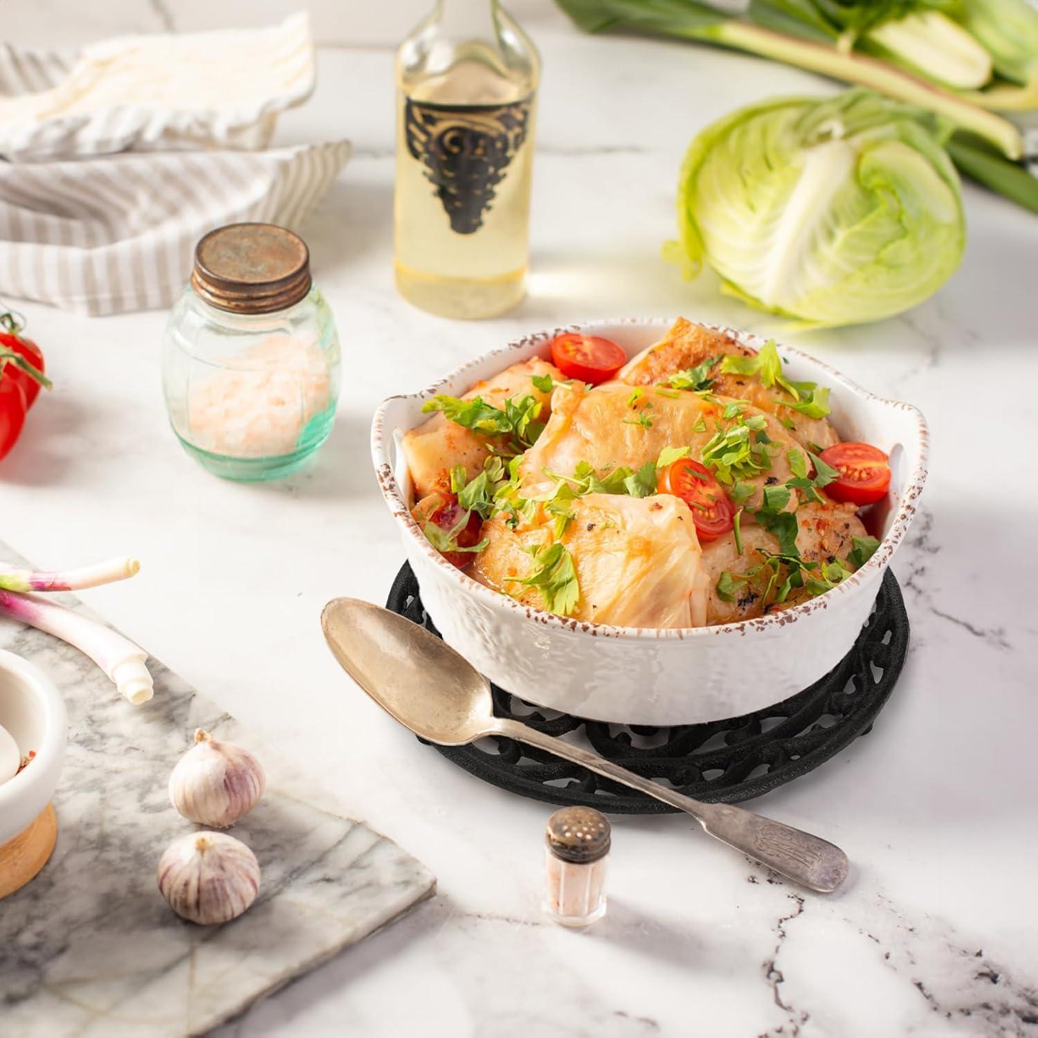 Soporte de Hierro Fundido Nagpew 20.32 cm Redondo - 2 Piezas