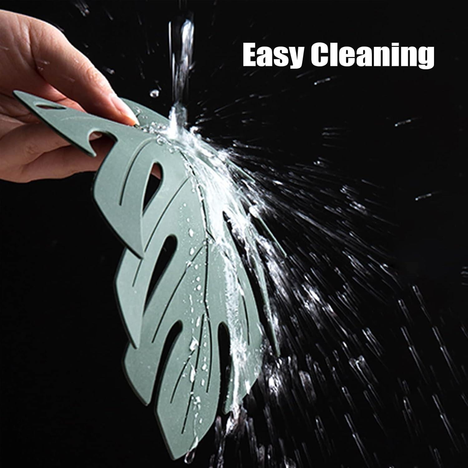 Juego de 2 Alfombrillas de Silicona Wonlex Monstera Grande