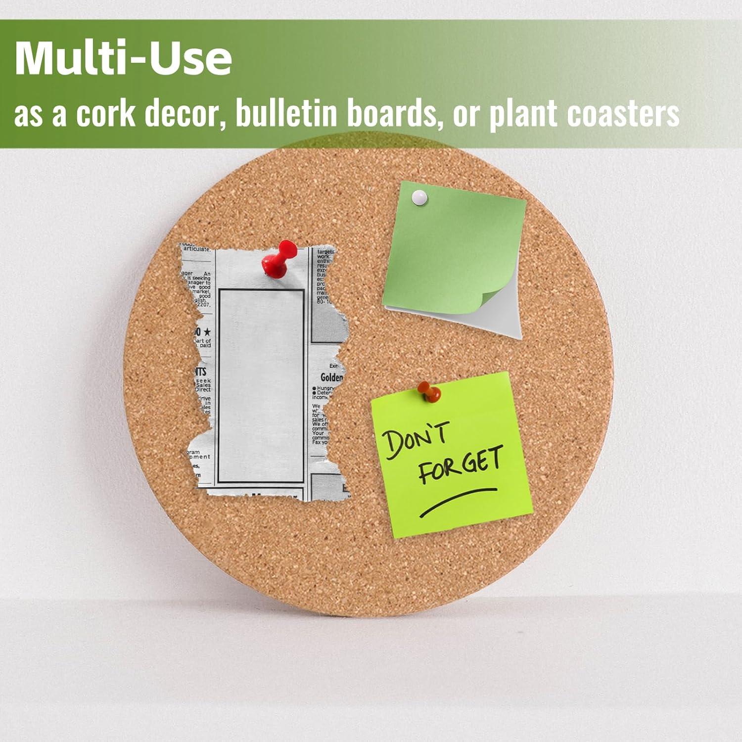 Trivetes de Corcho KITWILD 20 cm Resistentes al Calor - 4 Pcs