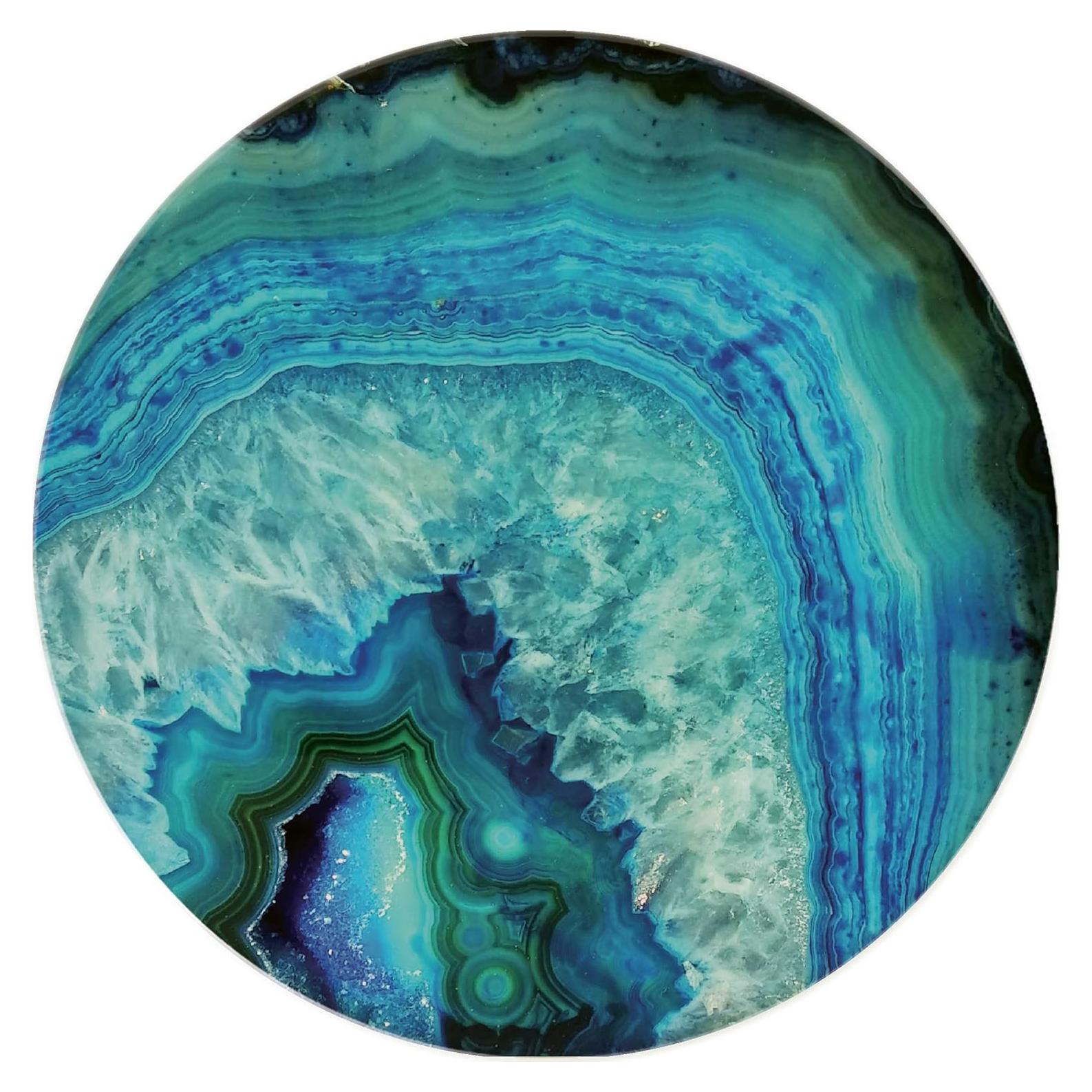 Trivet de piedra CoasterStone 17.78 cm antideslizante azul verde