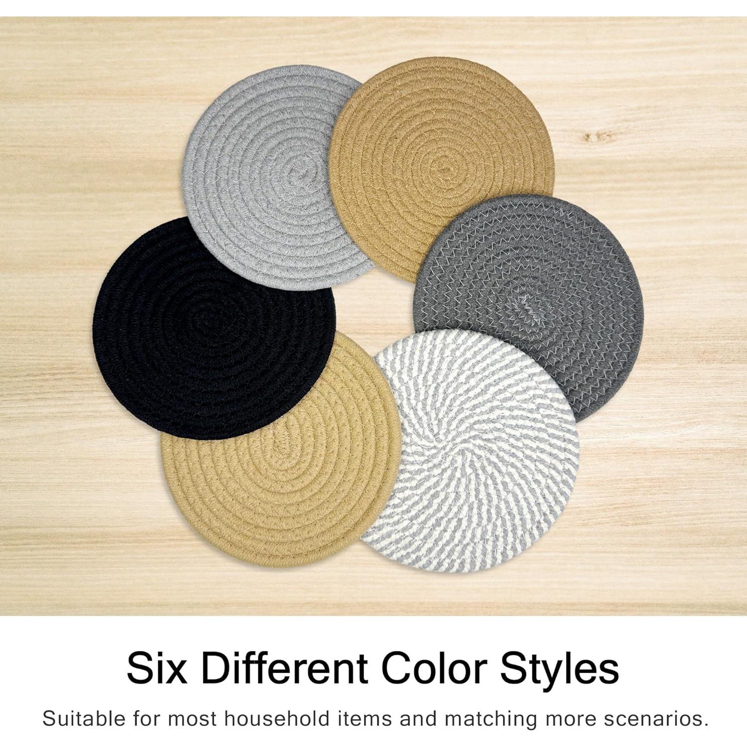 Juego de 6 Trivetes de Cocina AKUYO Resistentes al Calor