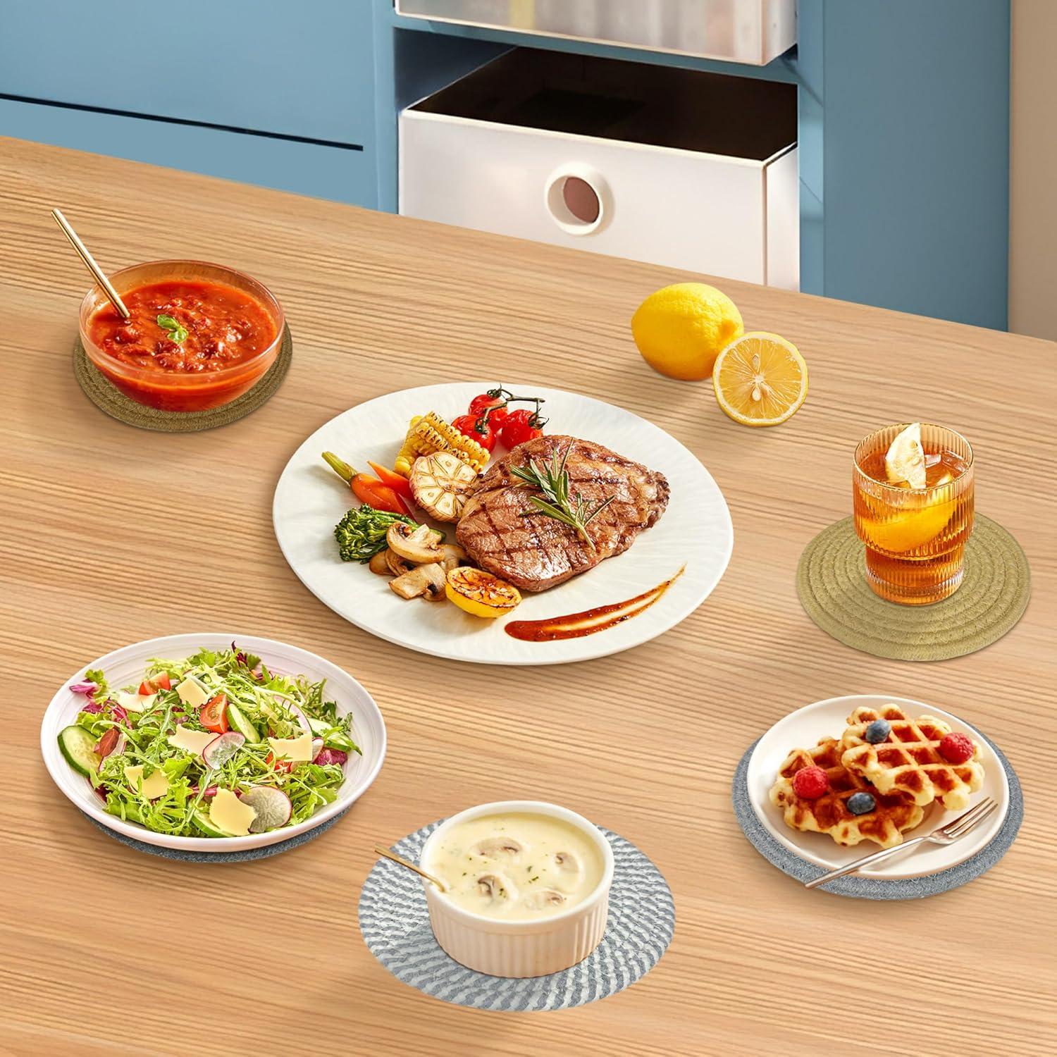 Juego de 6 Trivetes de Cocina AKUYO Resistentes al Calor