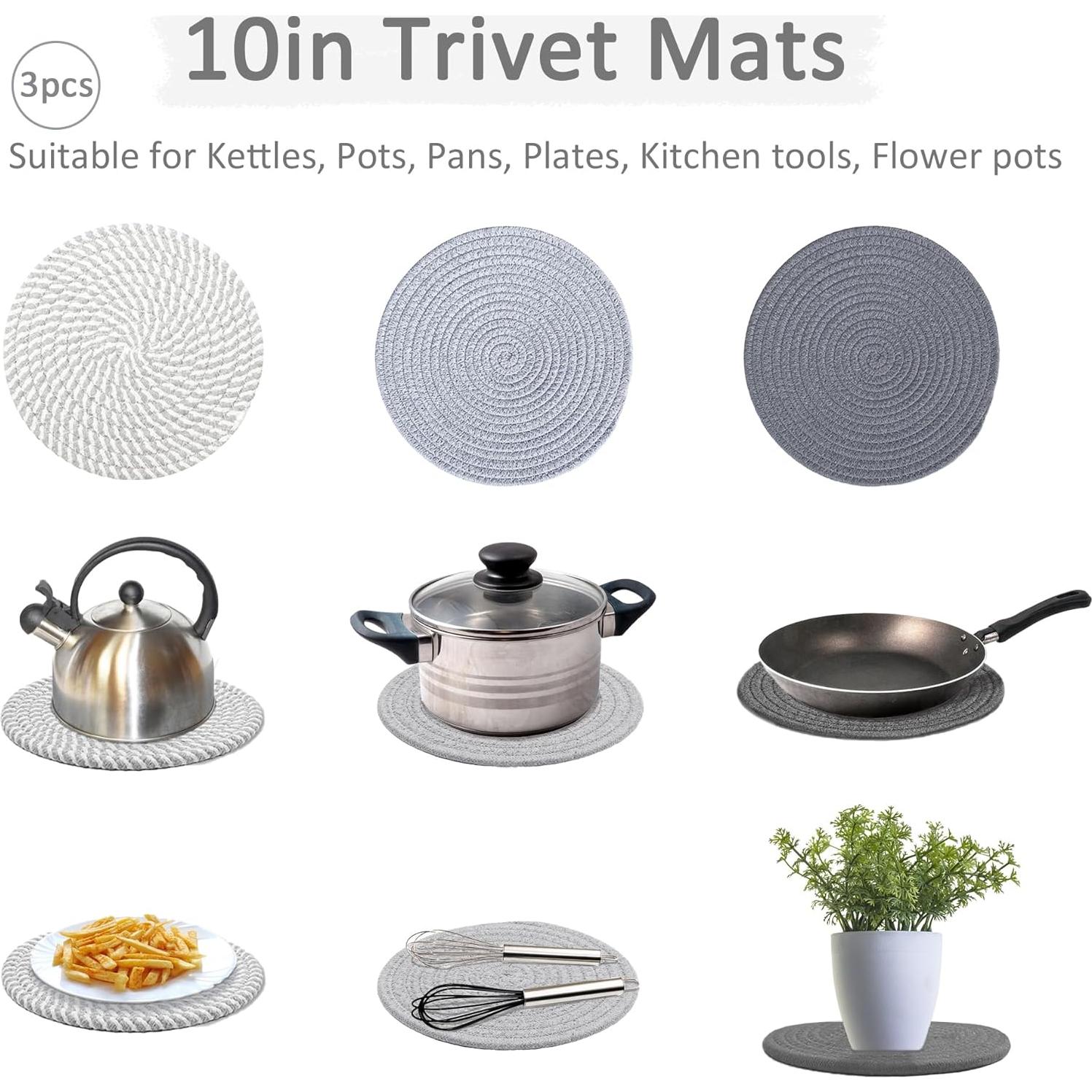 Juego de 5 manteles individuales ATREFUU 25.4cm y 18.3cm