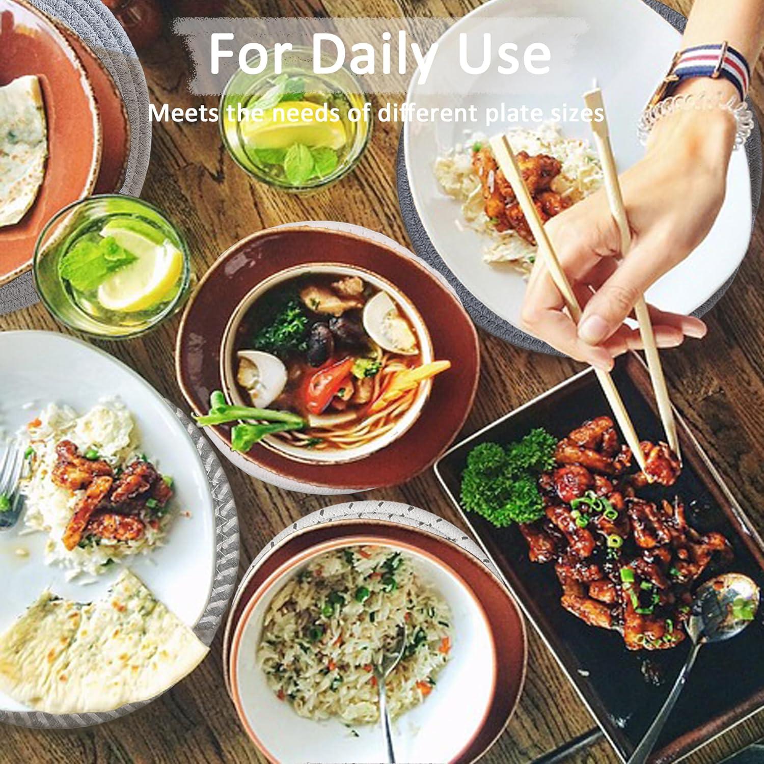 Juego de 5 manteles individuales ATREFUU 25.4cm y 18.3cm