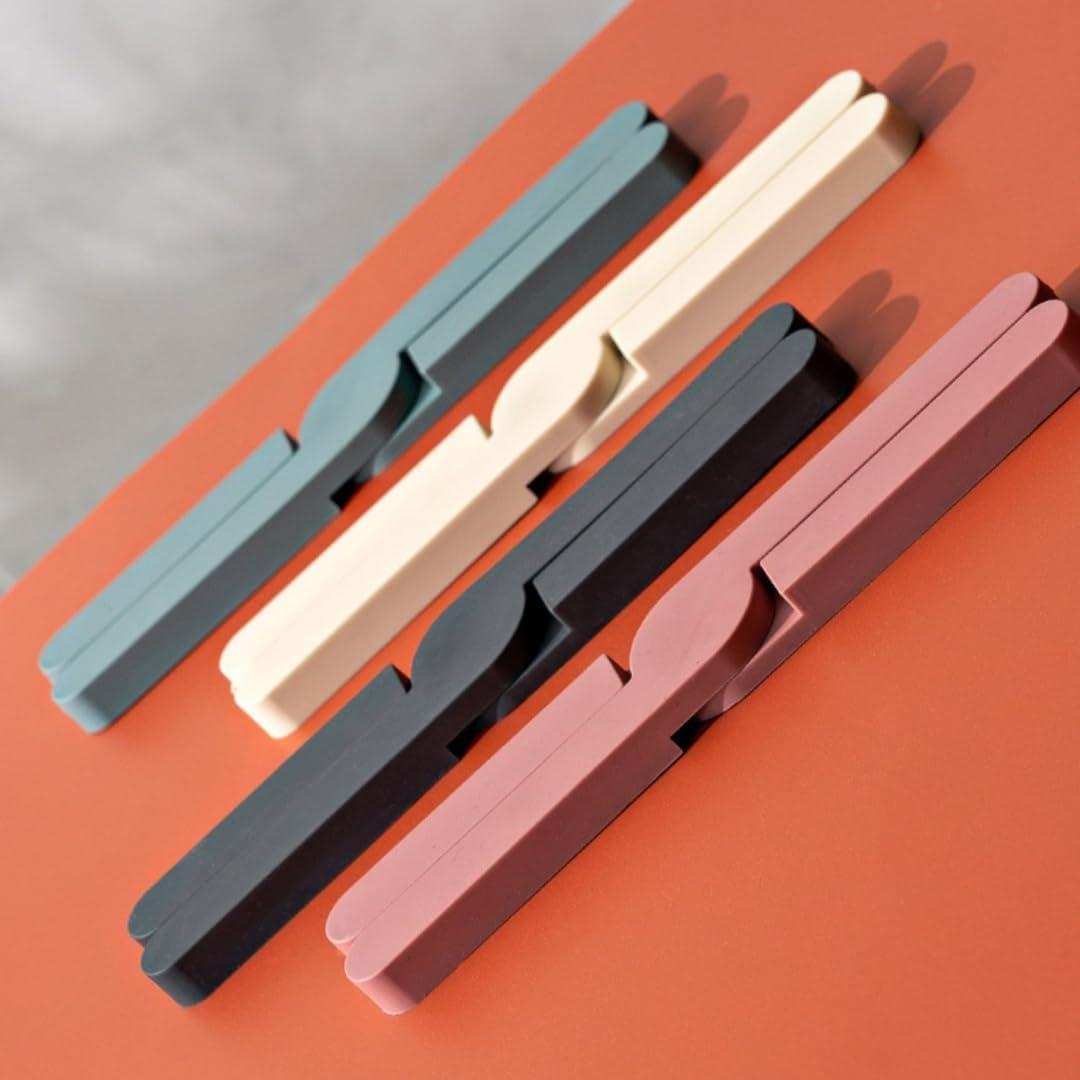 Trivetes de Silicona Plegables Genérico 4 PCS Gris Piedra