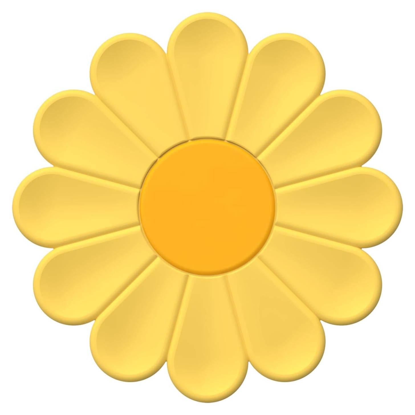 Trivete de Silicona HUISIOU Grande Amarillo Antideslizante