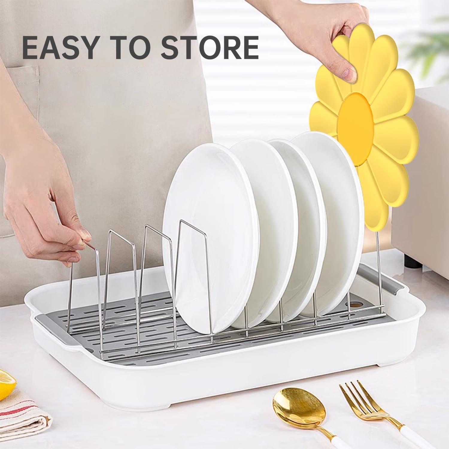 Trivete de Silicona HUISIOU Grande Amarillo Antideslizante