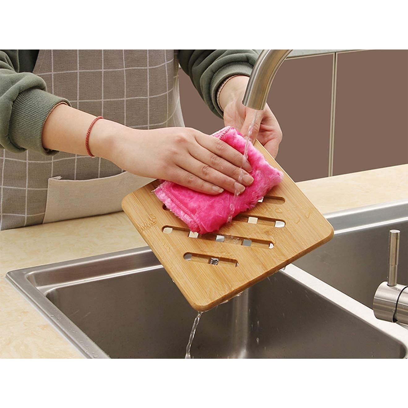 Juego de Alfombrillas de Bambú Natural CHUNHUI 6 Piezas