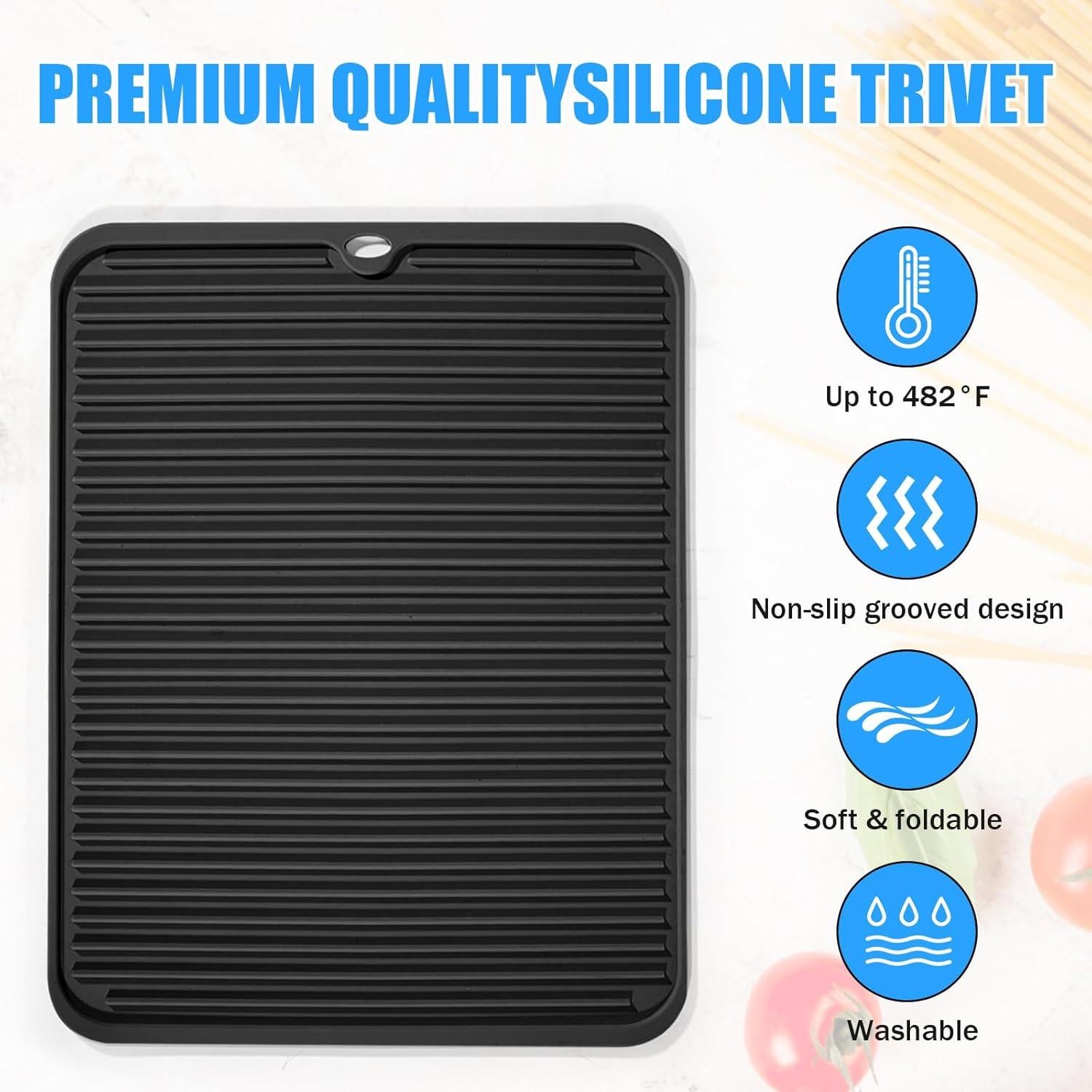 Alfombrilla de Silicona VIFENYUO 36x28 cm Antideslizante