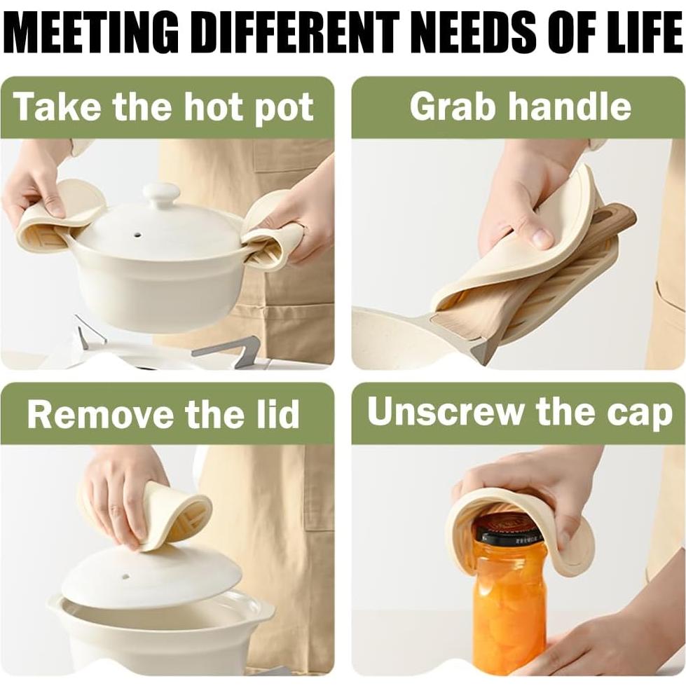 Soportes para Ollas H&W de Silicona Antideslizantes 6 Pcs