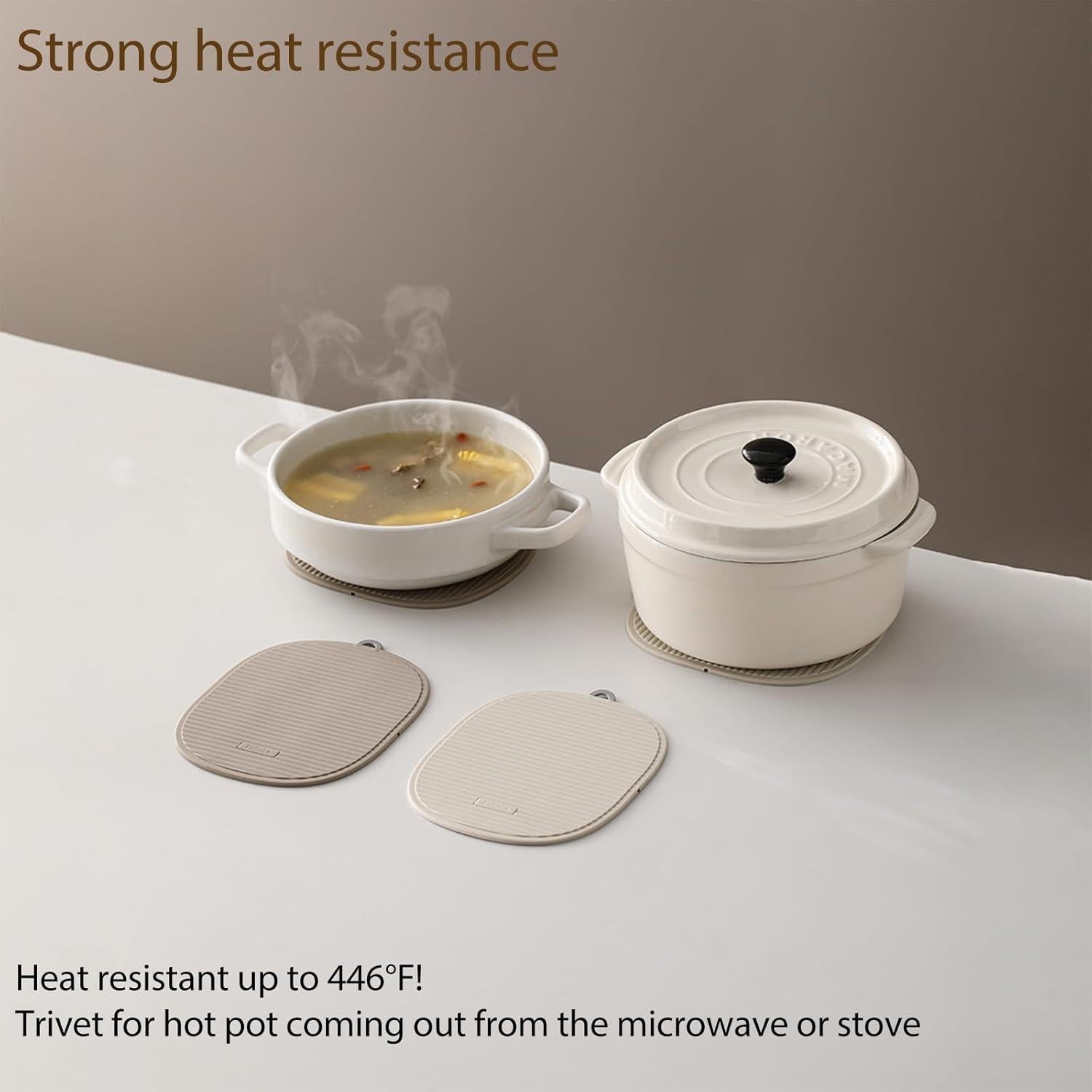 Alfombrilla de Silicona Antideslizante HXTDZSWHE 17.8x15cm 2 Piezas