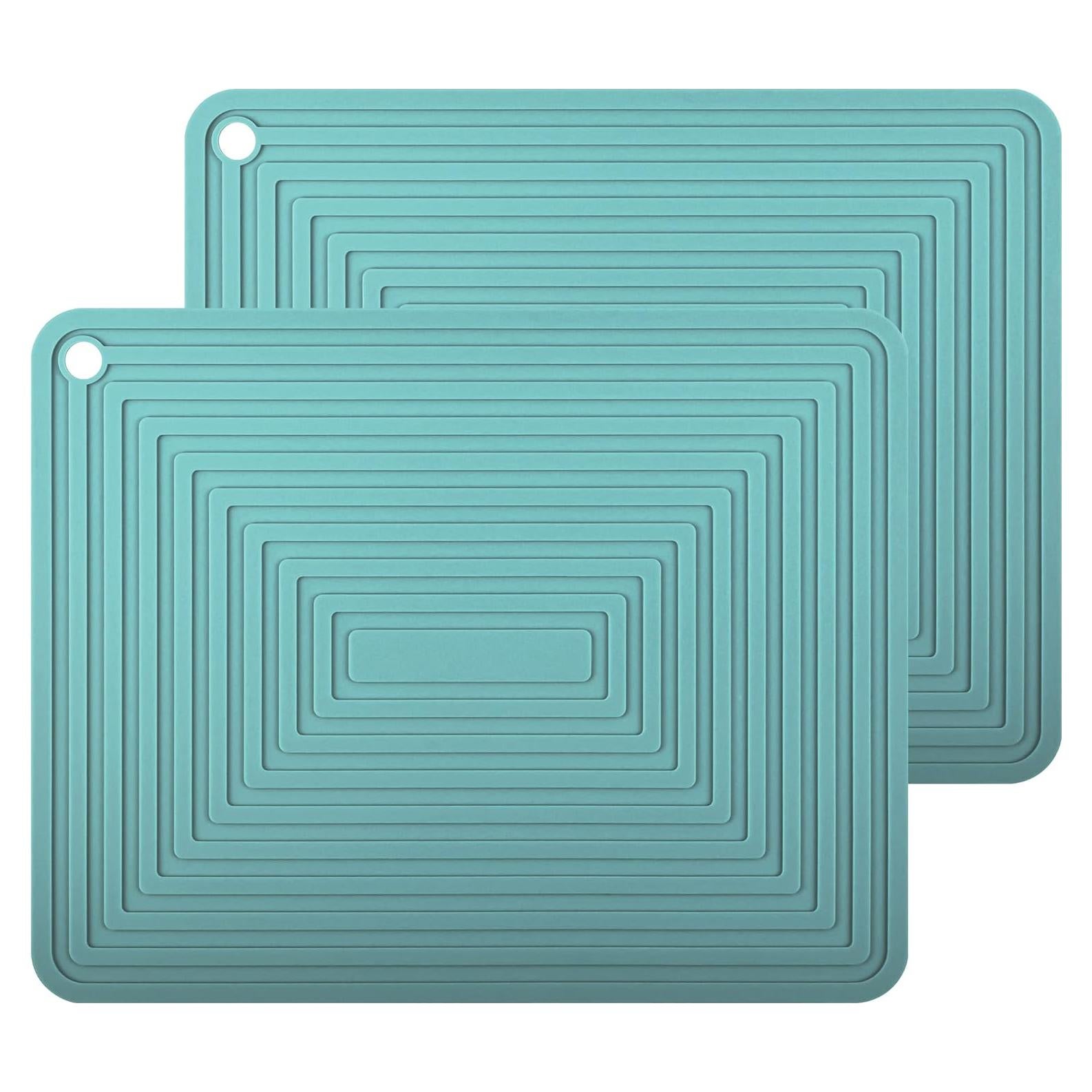 Trivetes de Silicona Smithcraft Teal 30x22.9 cm, Set 2 Piezas