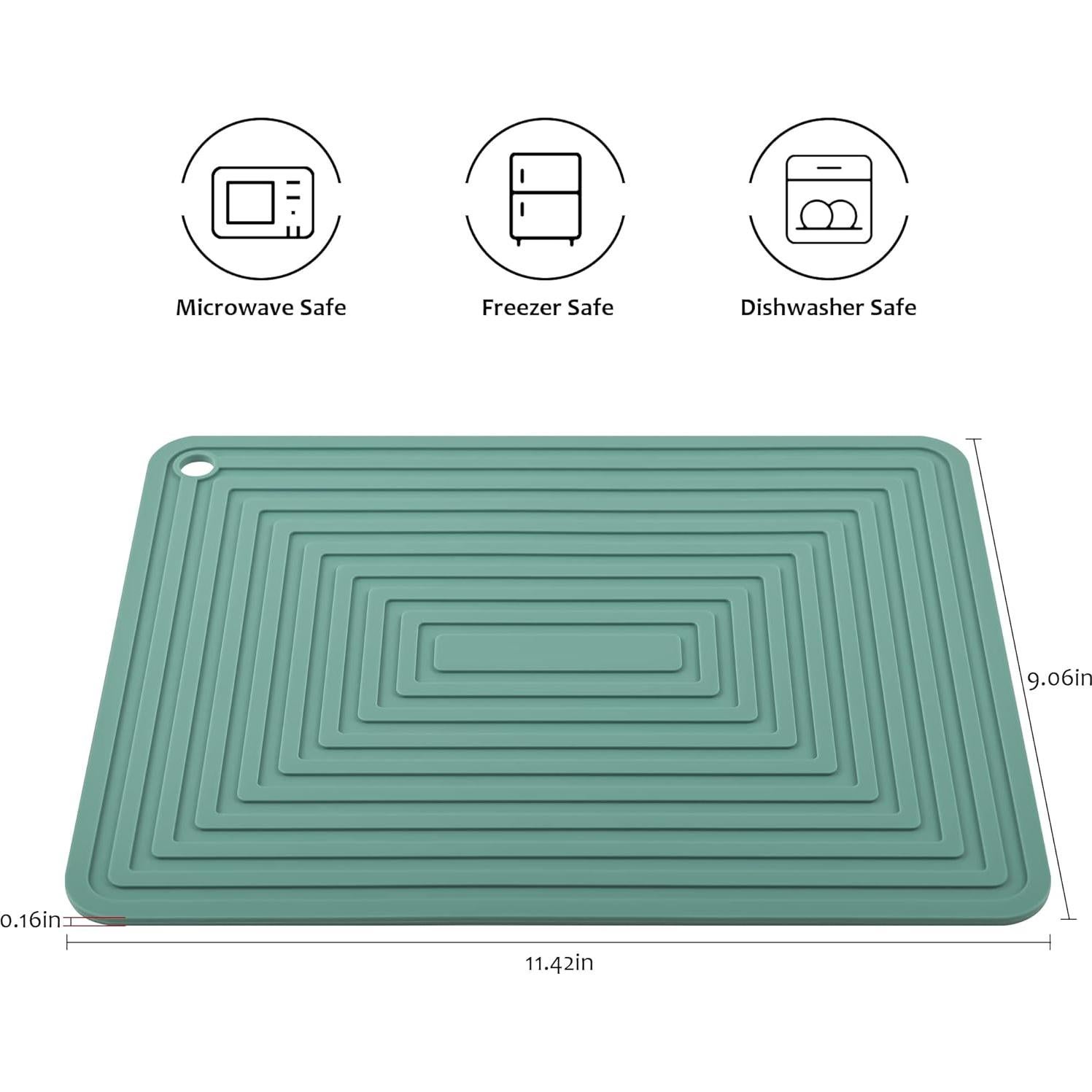 Trivetes de Silicona Smithcraft Teal 30x22.9 cm, Set 2 Piezas