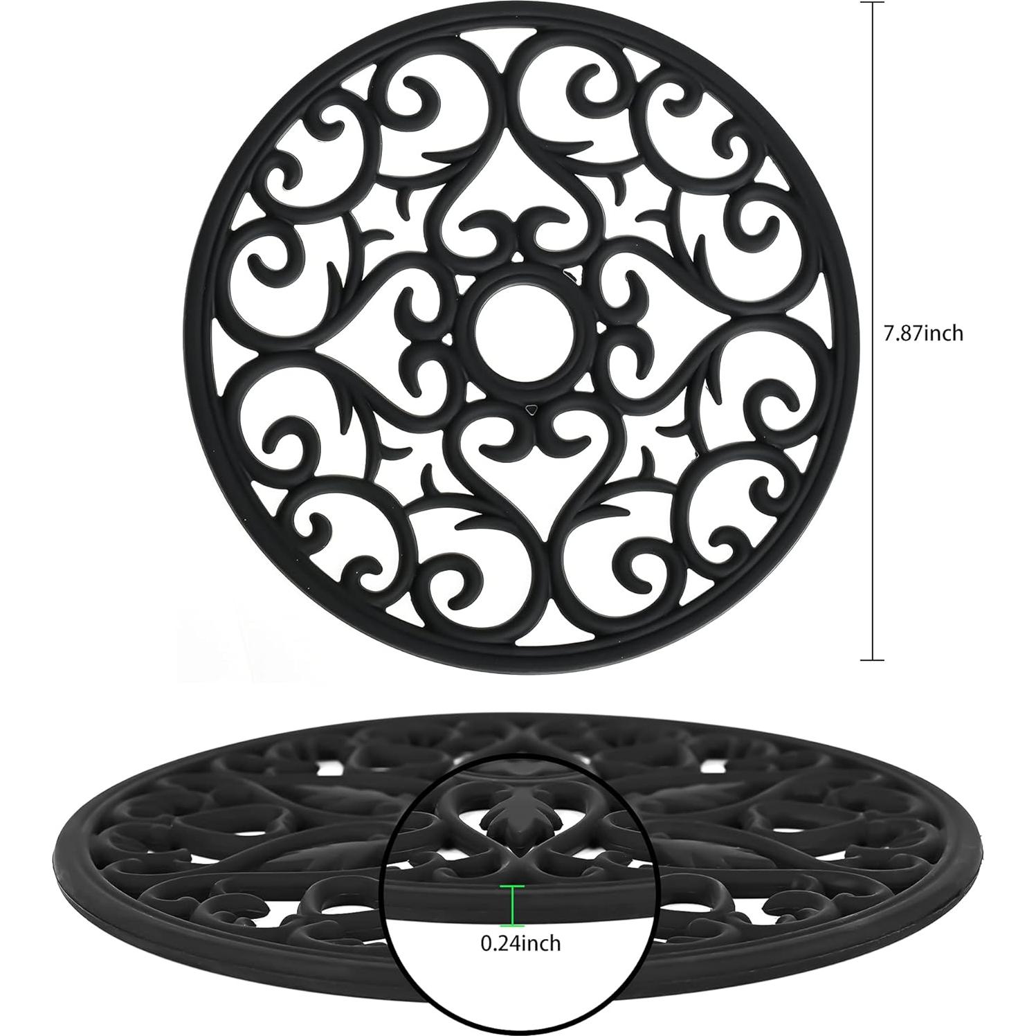 Set de 3 Trivetes de Silicona Smithcraft Blancos Antideslizantes