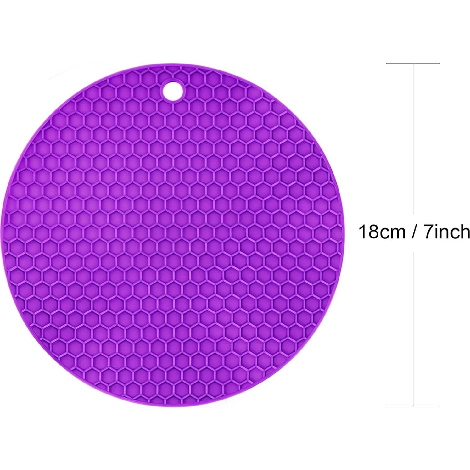 Alfombrillas de Silicona Antideslizantes Boao - 6 Piezas 18x18 cm