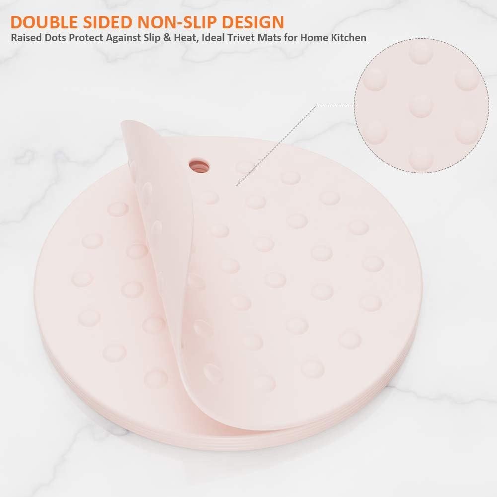 Alfombrillas de Silicona Antideslizantes para Ollas - Paquete de 5