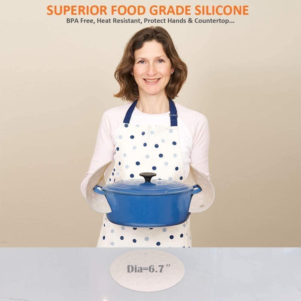 Alfombrillas de Silicona Antideslizantes para Ollas - Paquete de 5