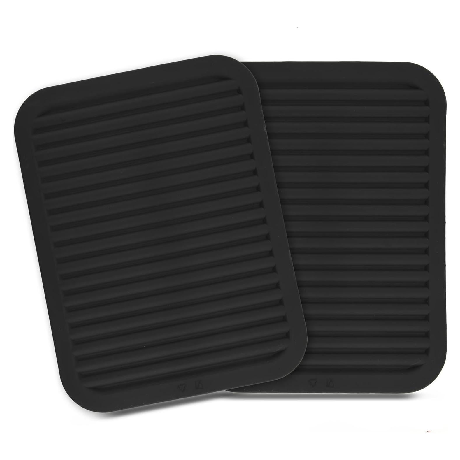 Trivetes de Silicona Kalsreui Set 2 Negro Resistente al Calor