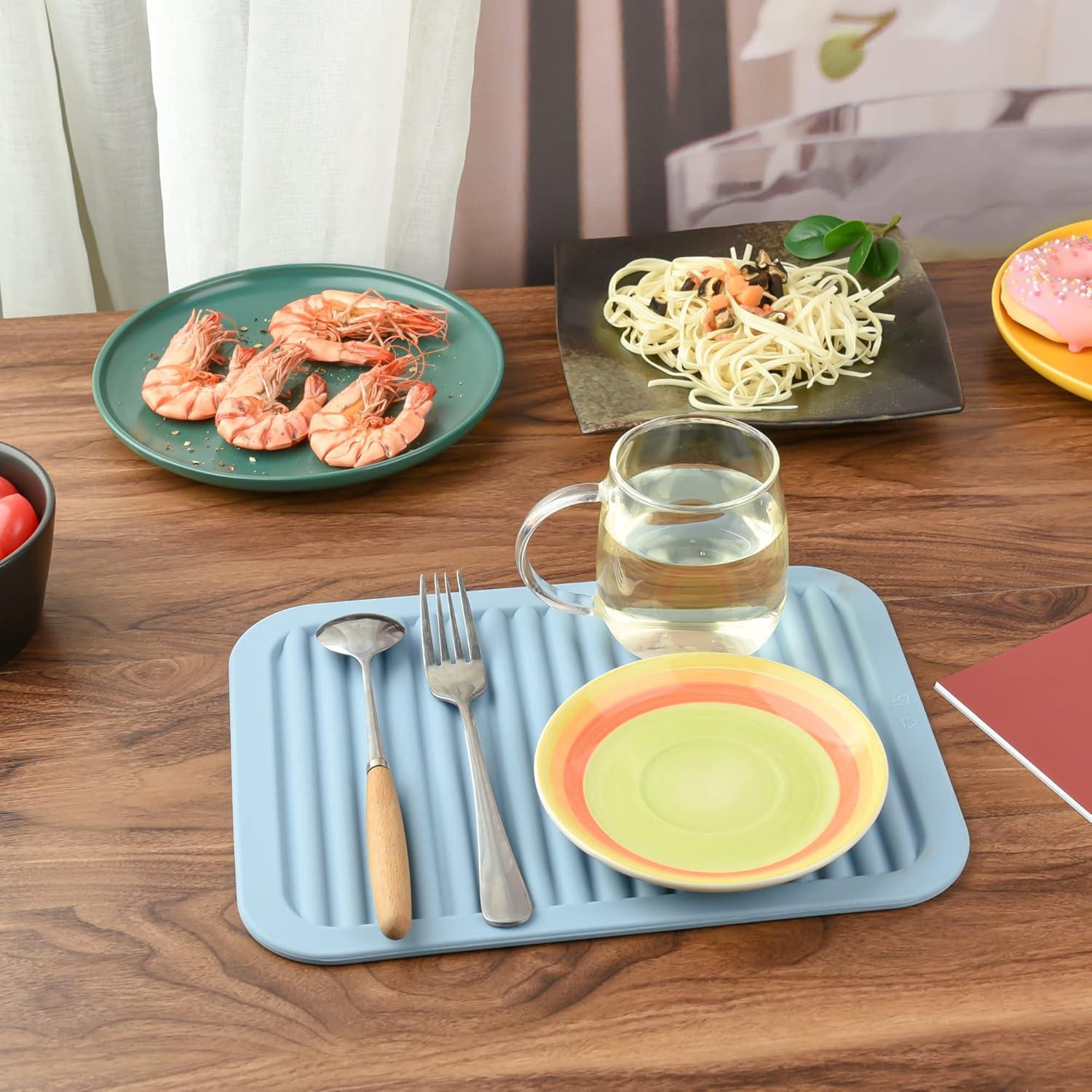 Trivetes de Silicona Kalsreui Set 2 Negro Resistente al Calor