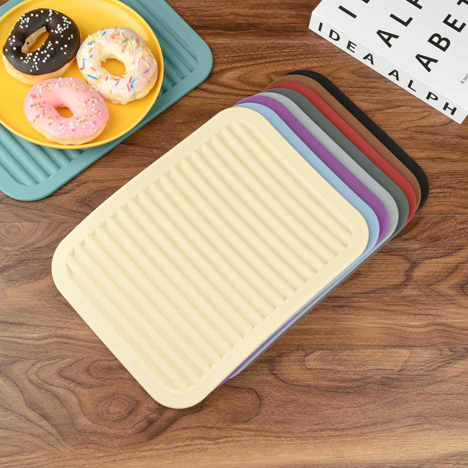 Trivetes de Silicona Kalsreui Set 2 Negro Resistente al Calor