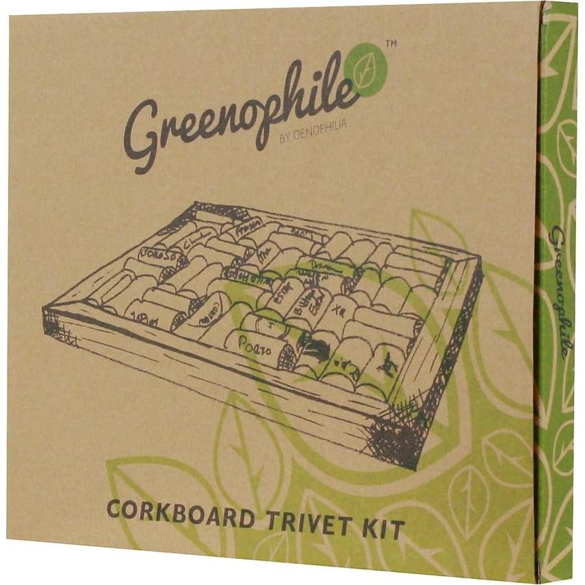 Kit Trivet de Corcho de Bambú Oenophilia 22.86x27.94 cm