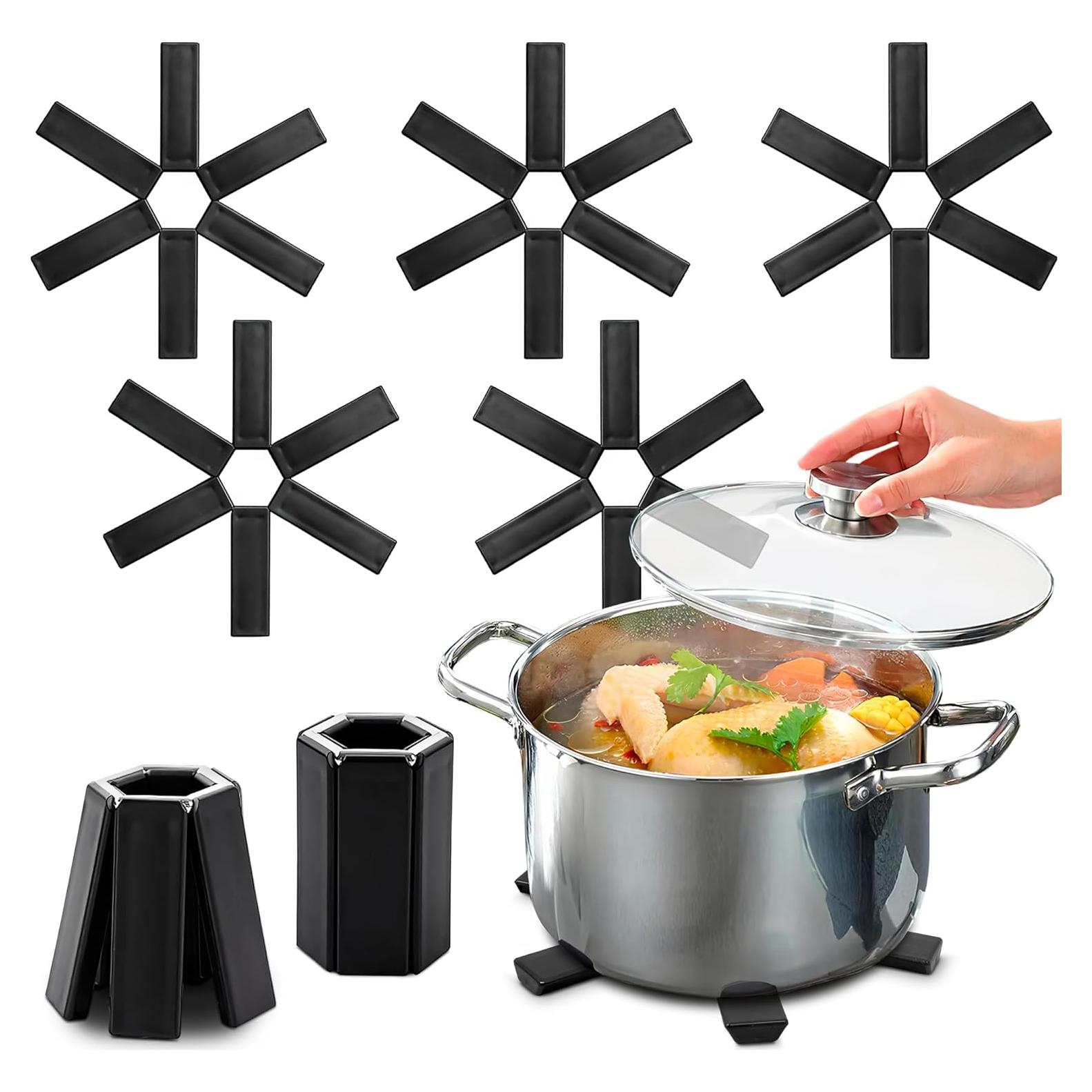 Trivetes Plegables para Platos Calientes ALPENKOK - 5 Pcs