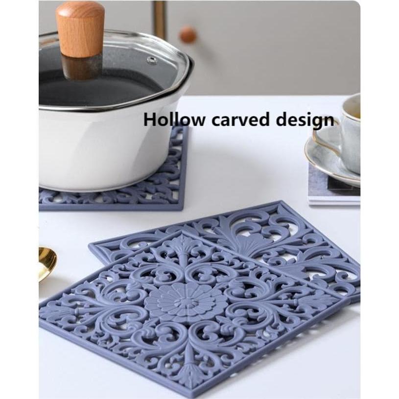 Trivetes de Silicona Smithcraft 3 Piezas Gris Antideslizante