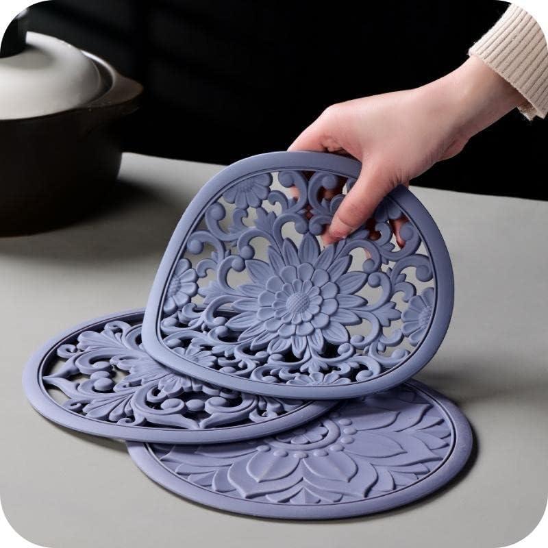 Mats de Silicona Hotsyang Antideslizantes 20cm - 3 Pcs Negros