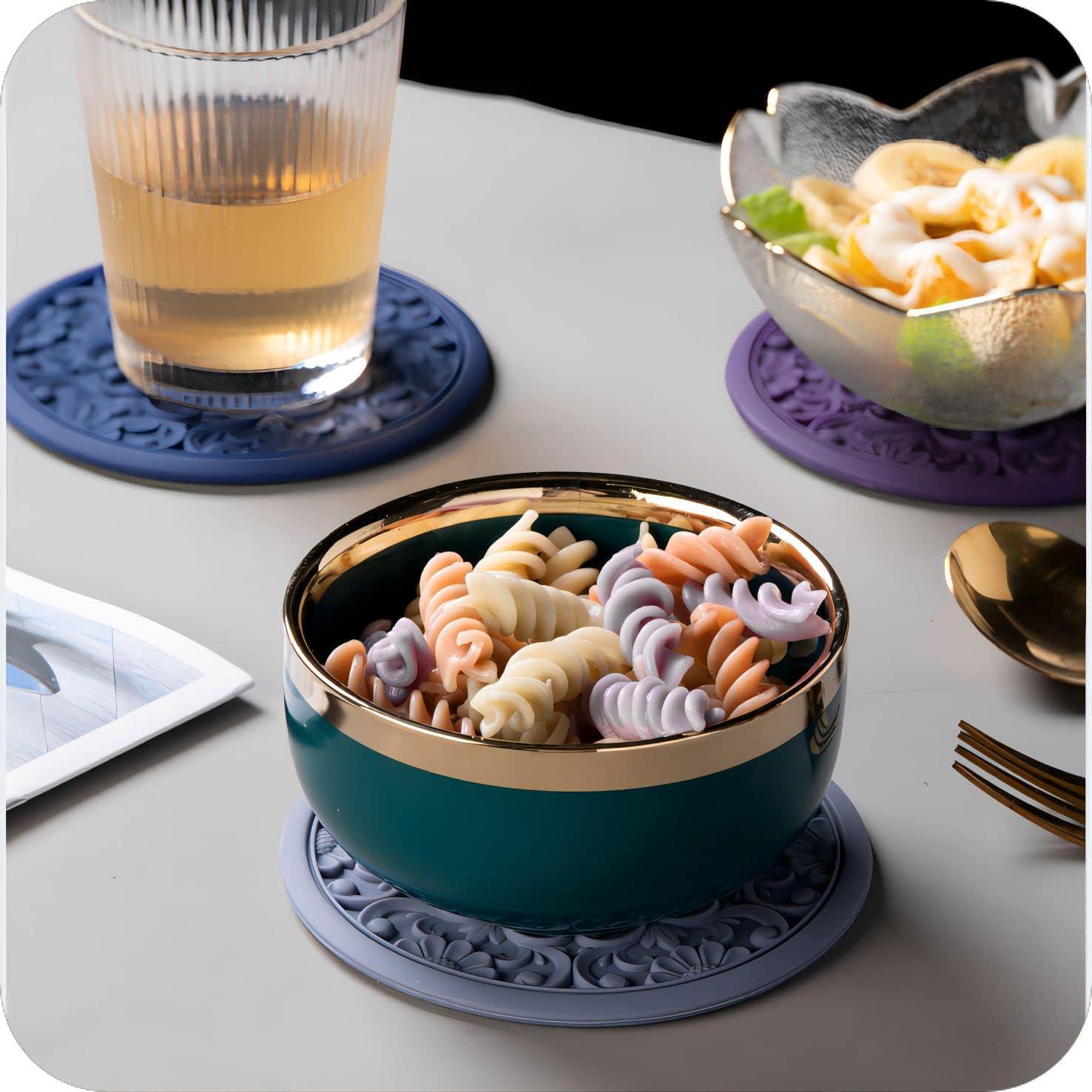 Mats de Silicona Hotsyang Antideslizantes 20cm - 3 Pcs Negros