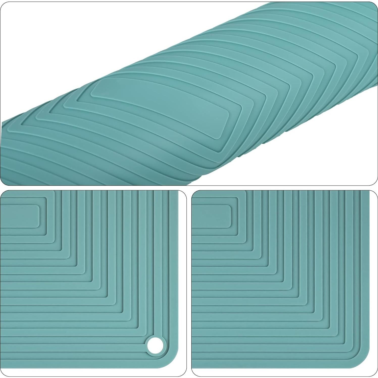 Trivetes de Silicona Smithcraft Teal 4 Piezas Antideslizantes