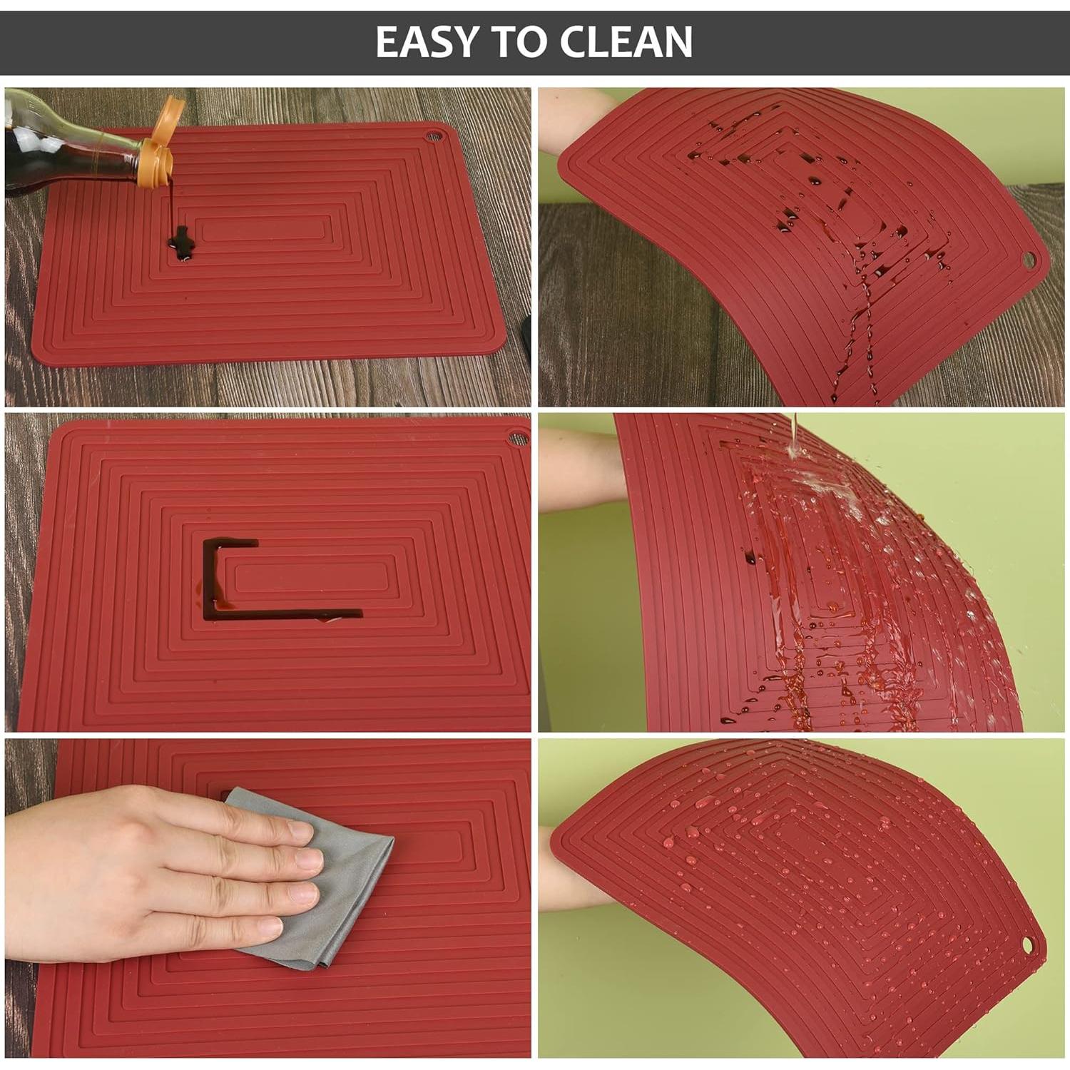 Trivetes de Silicona Smithcraft Teal 4 Piezas Antideslizantes