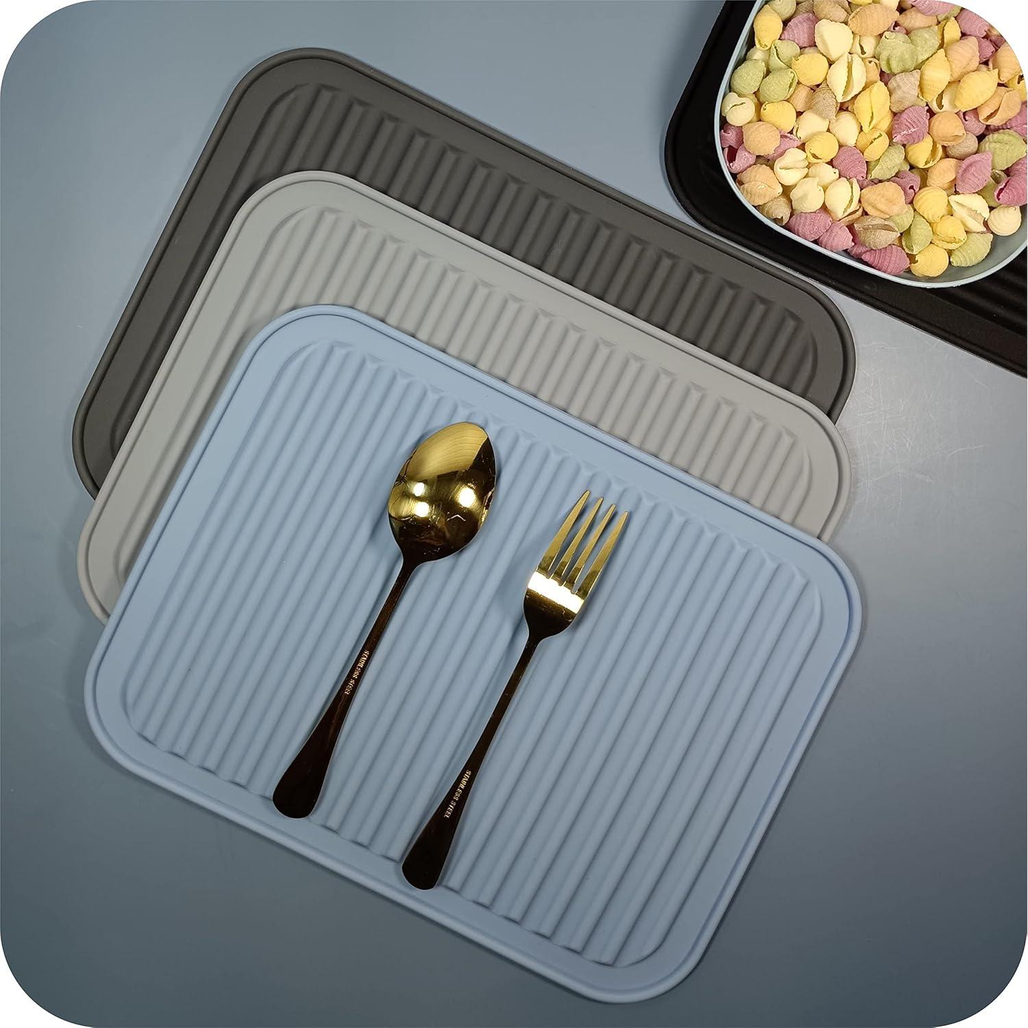 Juego de 2 Trivets de Silicona SUNMVEHOT 22.86x30.48cm Negro