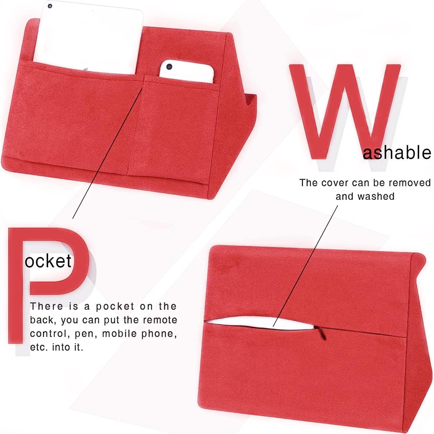 Soporte de Tableta BZVV Rojo con Almohada Ajustable 3 Ángulos