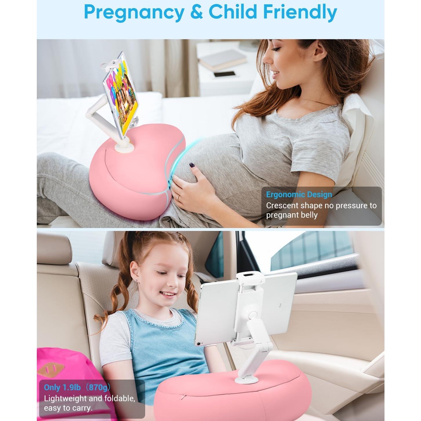 Soporte de Almohada NEARPOW para Tabletas 11.9-39.4 cm Rosa