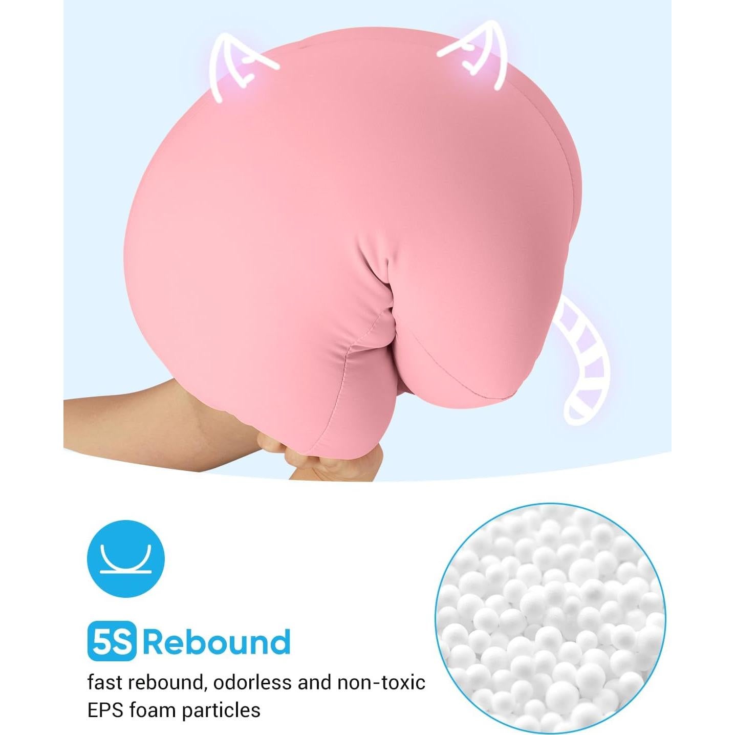 Soporte de Almohada NEARPOW para Tabletas 11.9-39.4 cm Rosa