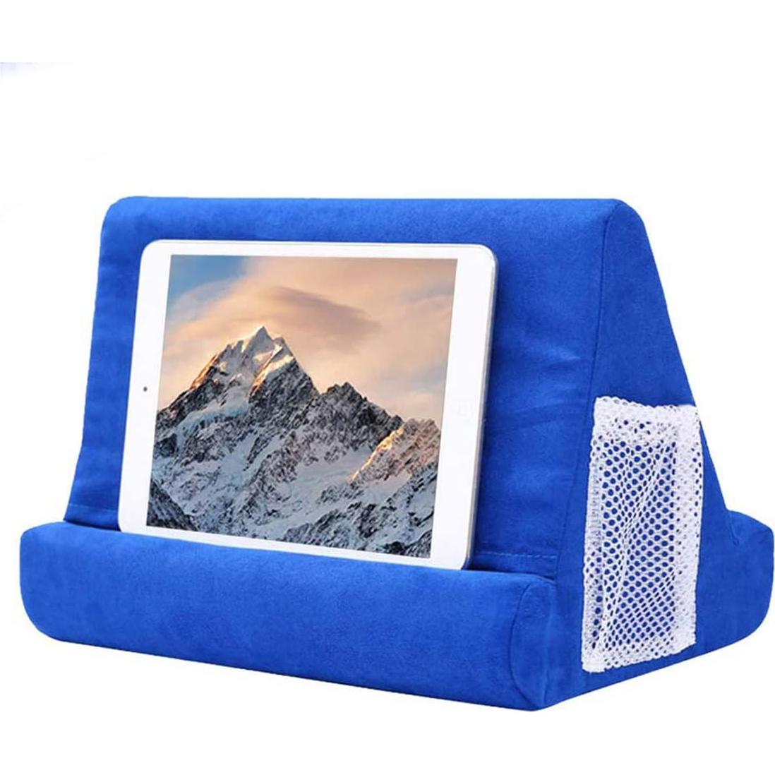 Soporte de Almohada Suave Joinhome Multíngulo para Tableta Azul
