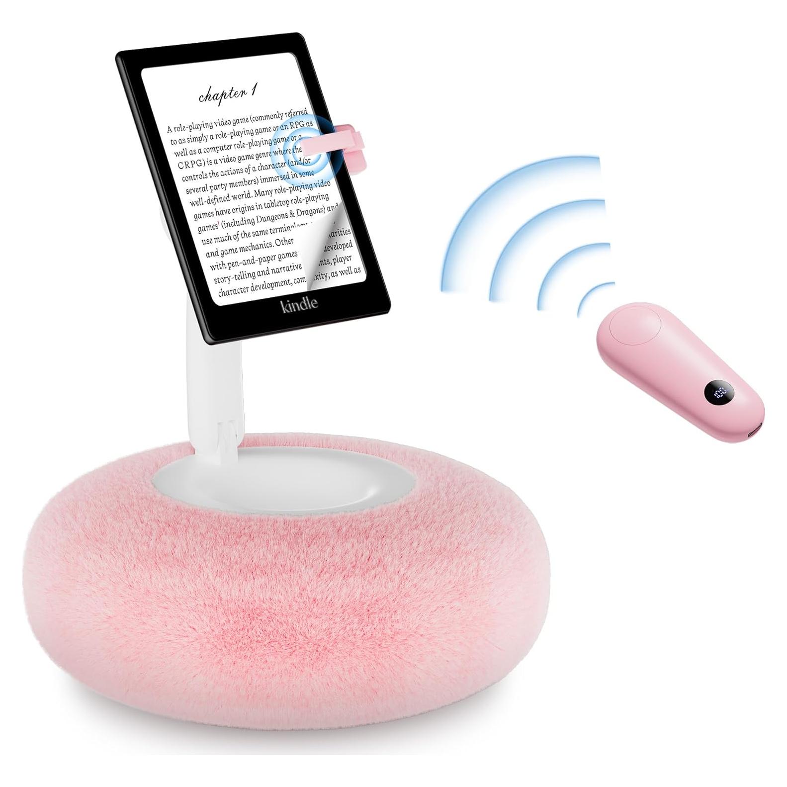 Soporte Magnético para Kindle y Teléfonos Rosa - Ajustable 360°