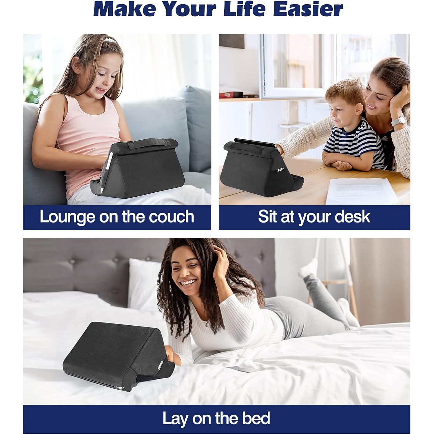 Soporte de Almohada para Tableta MoKo Negro 28.54x22.19 cm