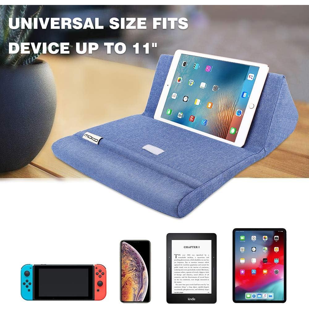 Soporte de Almohada para Tableta MoKo Azul Mezclilla 32x24x17 cm