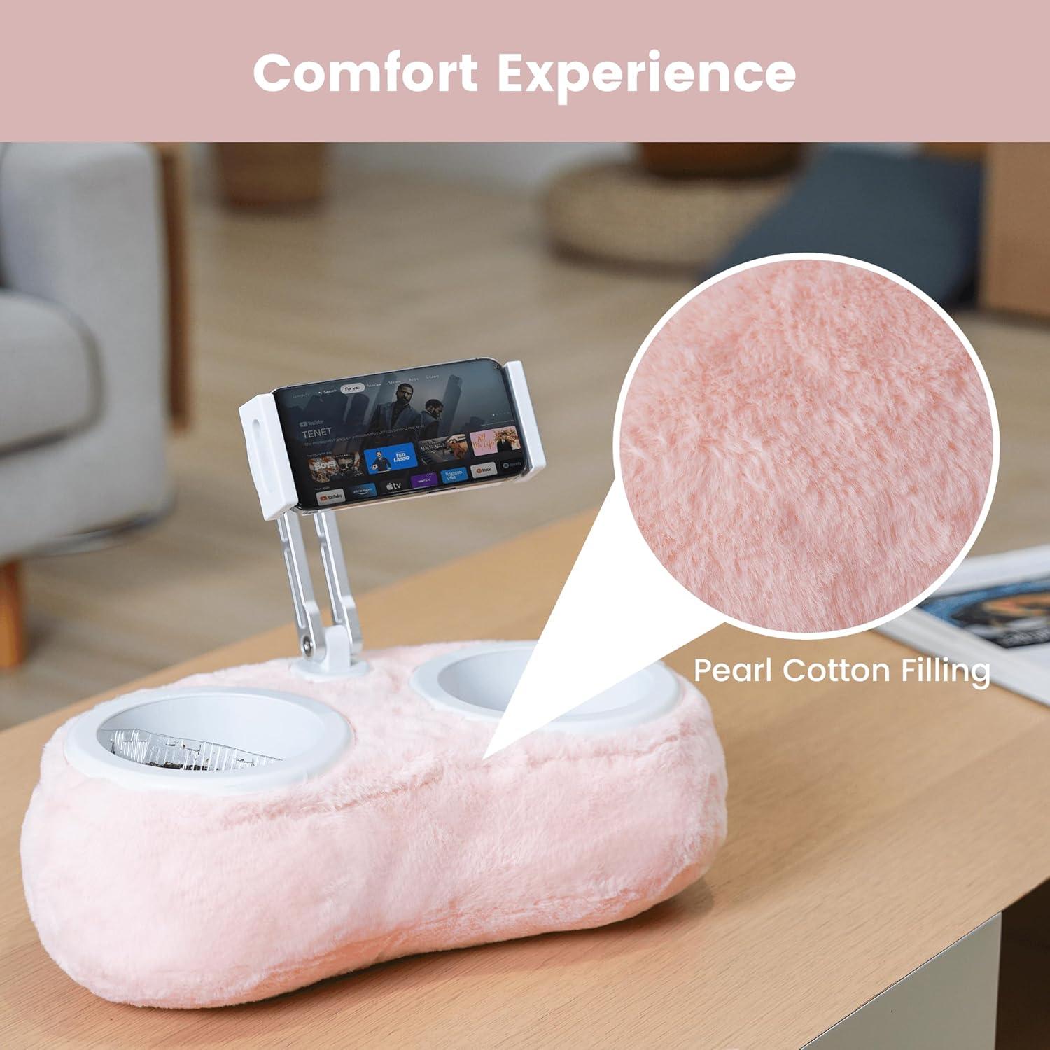 Almohada Soporte Ergonómica para Tablet y Teléfono Rosa