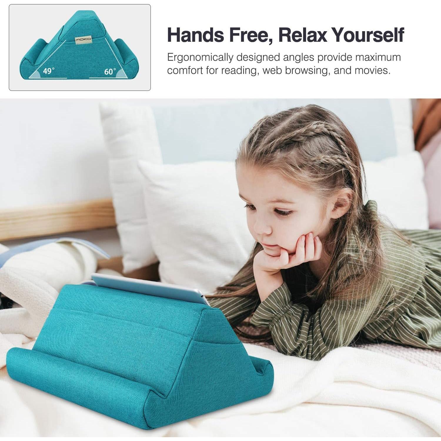 Soporte de Almohada para Tableta MoKo - Azul Marino, 32.77 cm