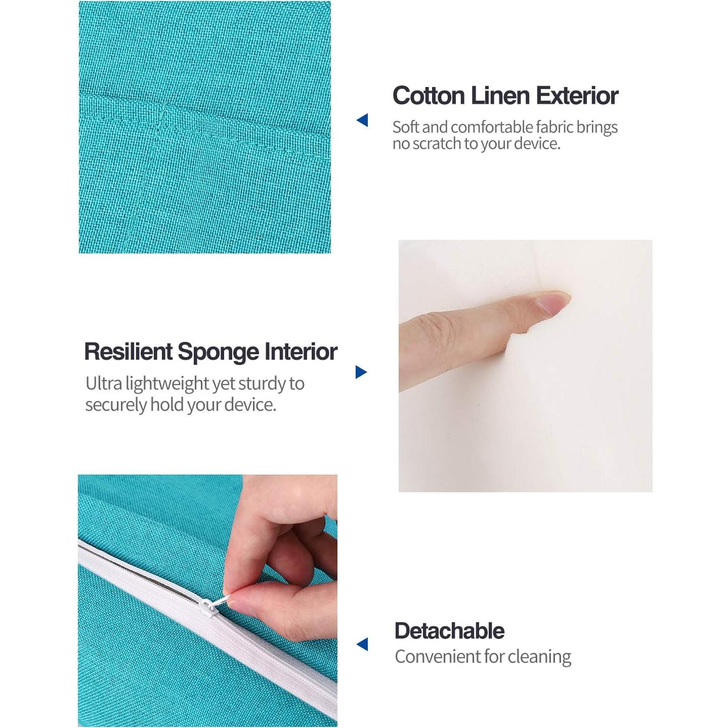 Soporte de Almohada para Tableta MoKo - Azul Marino, 32.77 cm