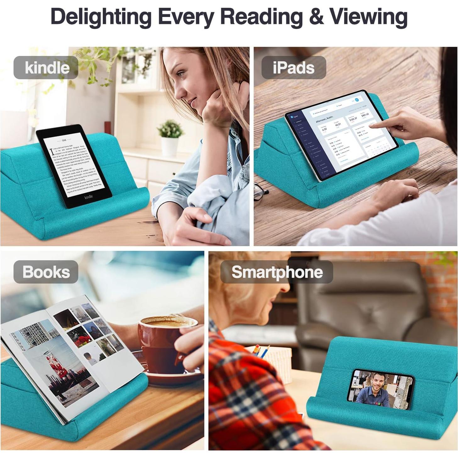 Soporte de Almohada para Tableta MoKo - Azul Marino, 32.77 cm