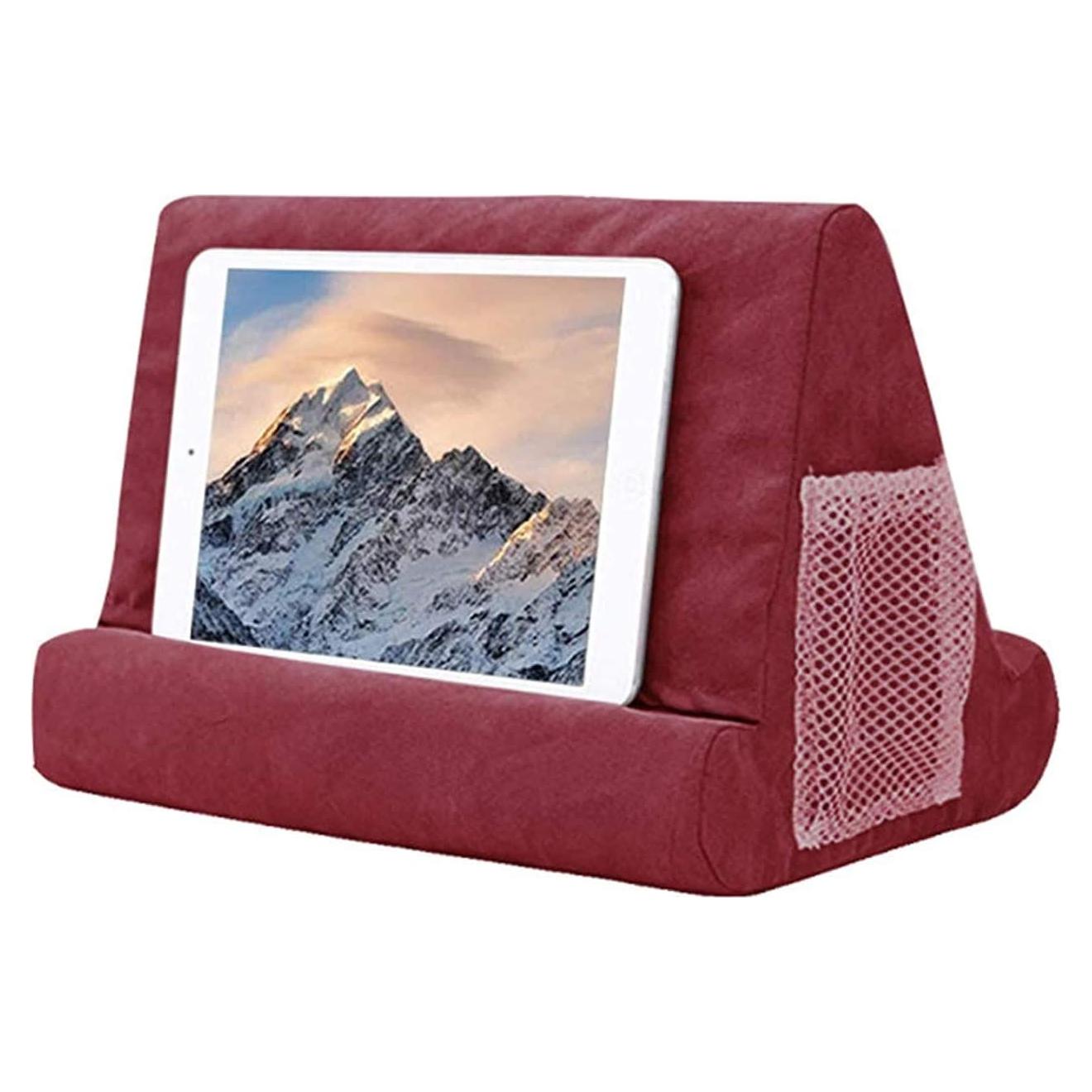 Cojín Soporte para Laptop y Tableta Fourd Rojo Vino 32.5x28.5 cm