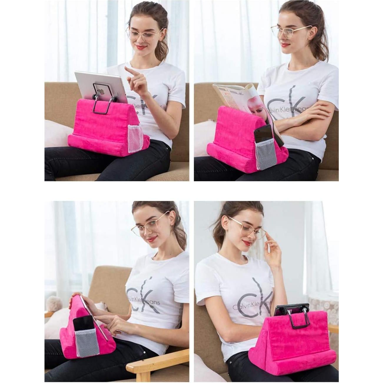 Cojín Soporte para Laptop y Tableta Fourd Rojo Vino 32.5x28.5 cm