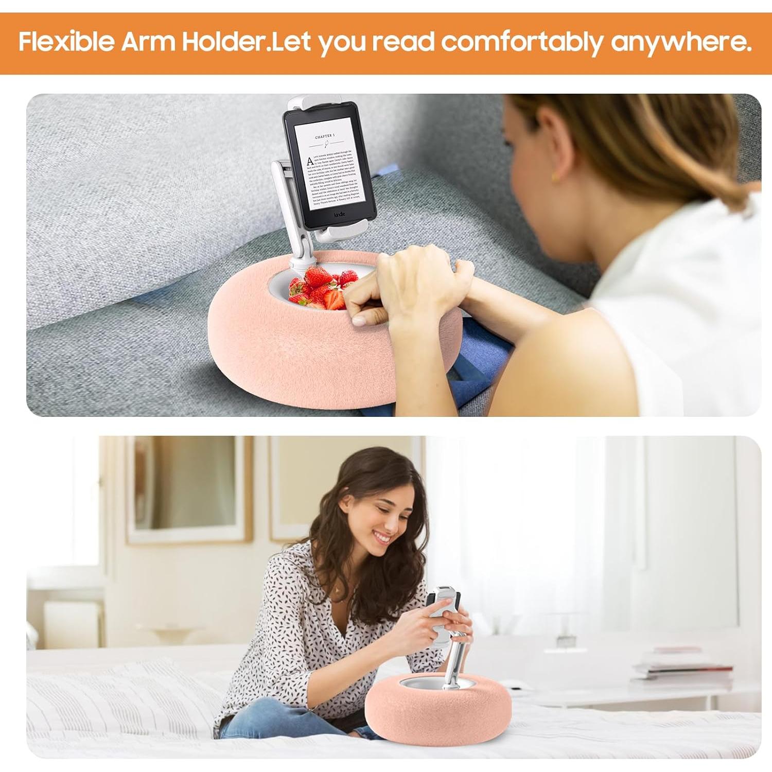 Soporte de Almohada para Kindle y Tablet PlsHugek Rosa