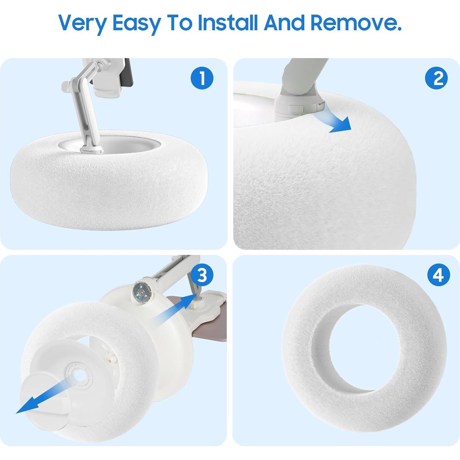 Soporte de Almohada para Tableta y Snacks Debtrop Blanco