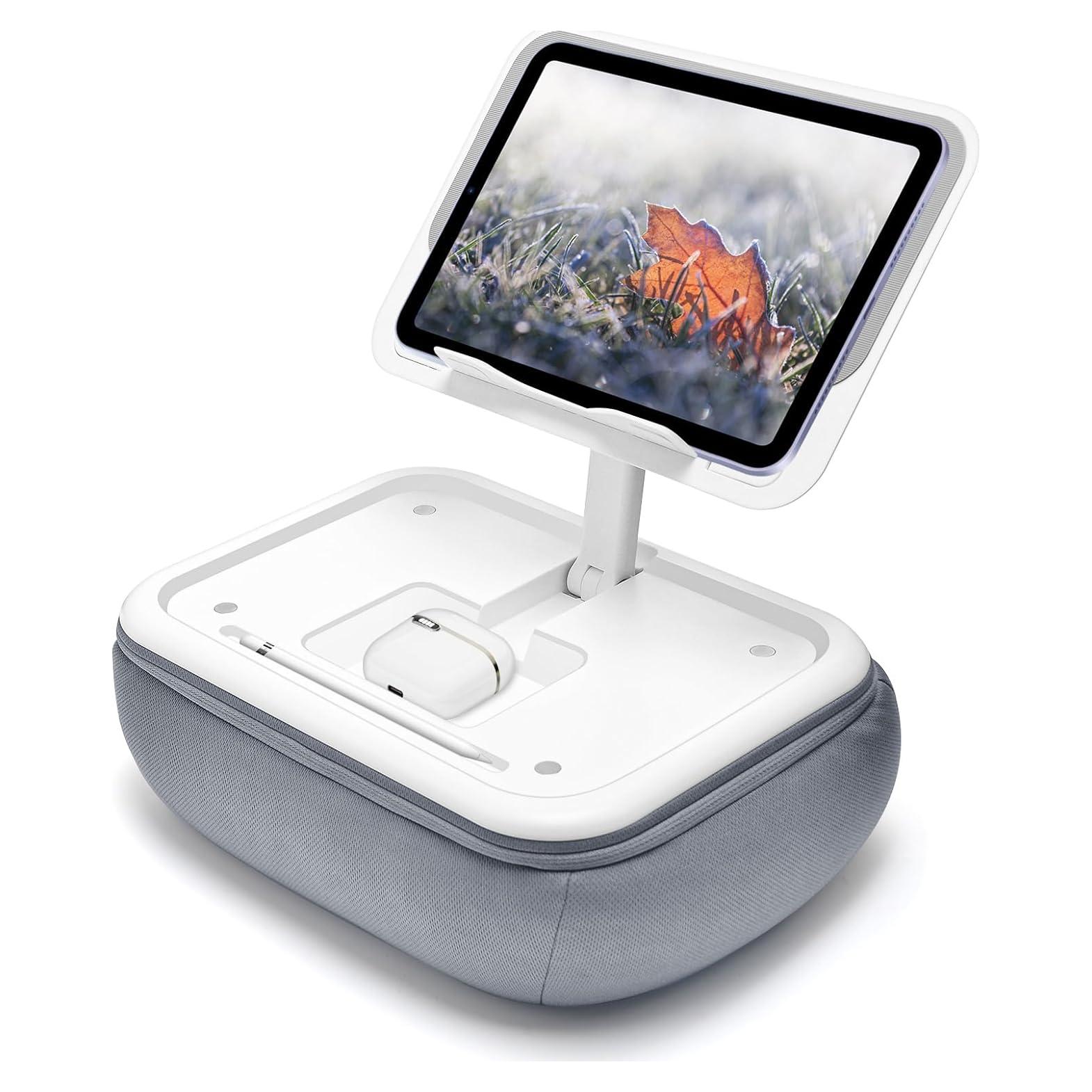 Soporte de Almohada para Tabletas Wishfly Gris Ajustable 12-33 cm